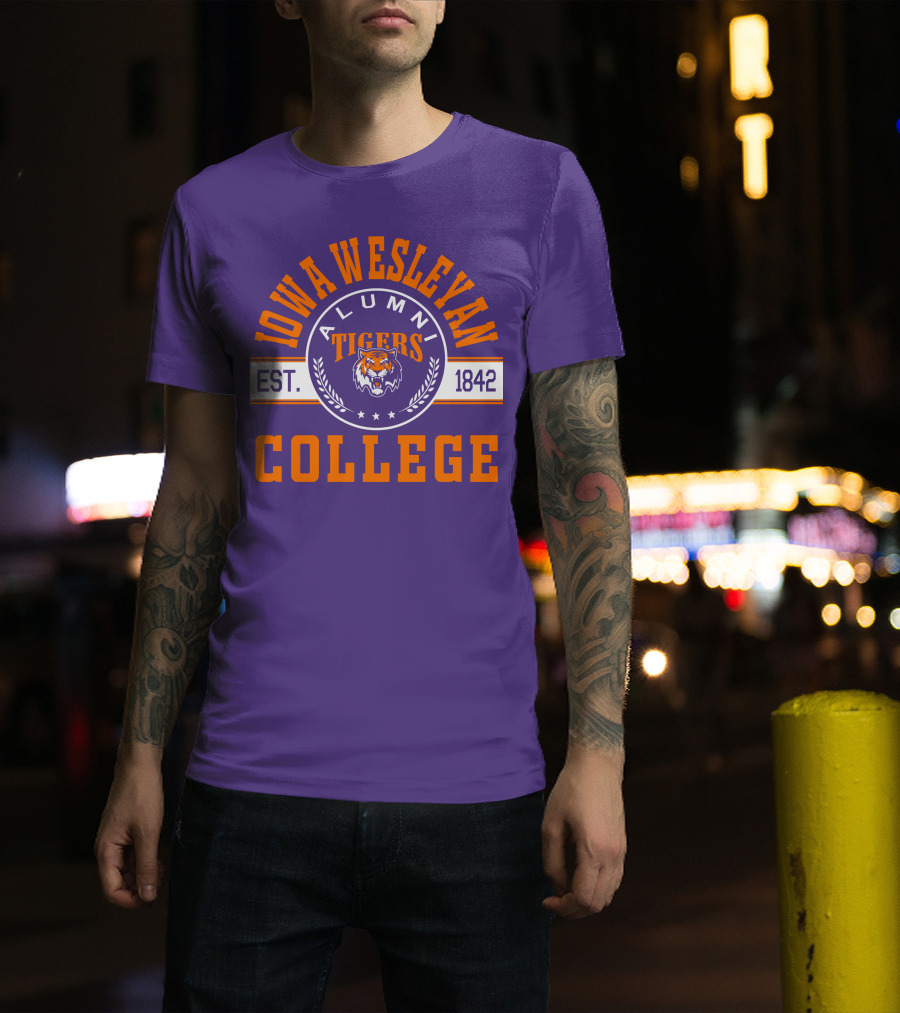 Iowa Wesleyan College Alumni Tigers Est. 1842 T-Shirt