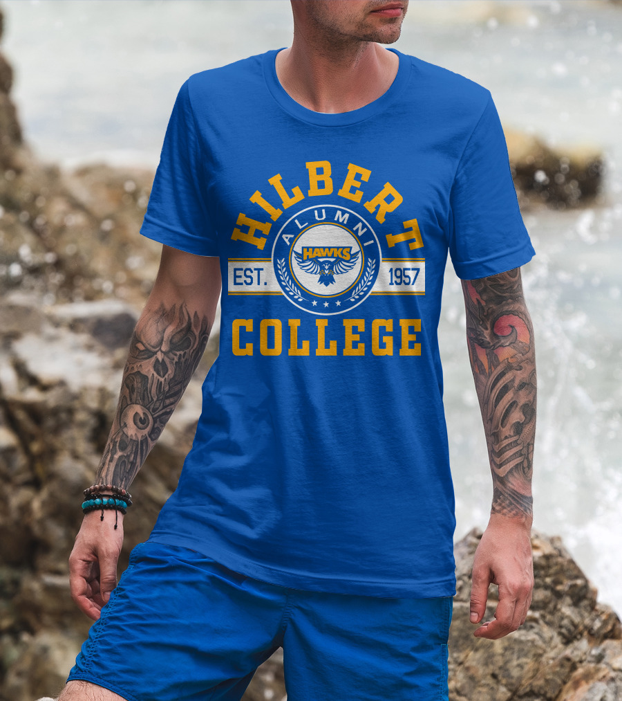 Hawks Hilbert College Alumni Est. 1957 T-Shirt