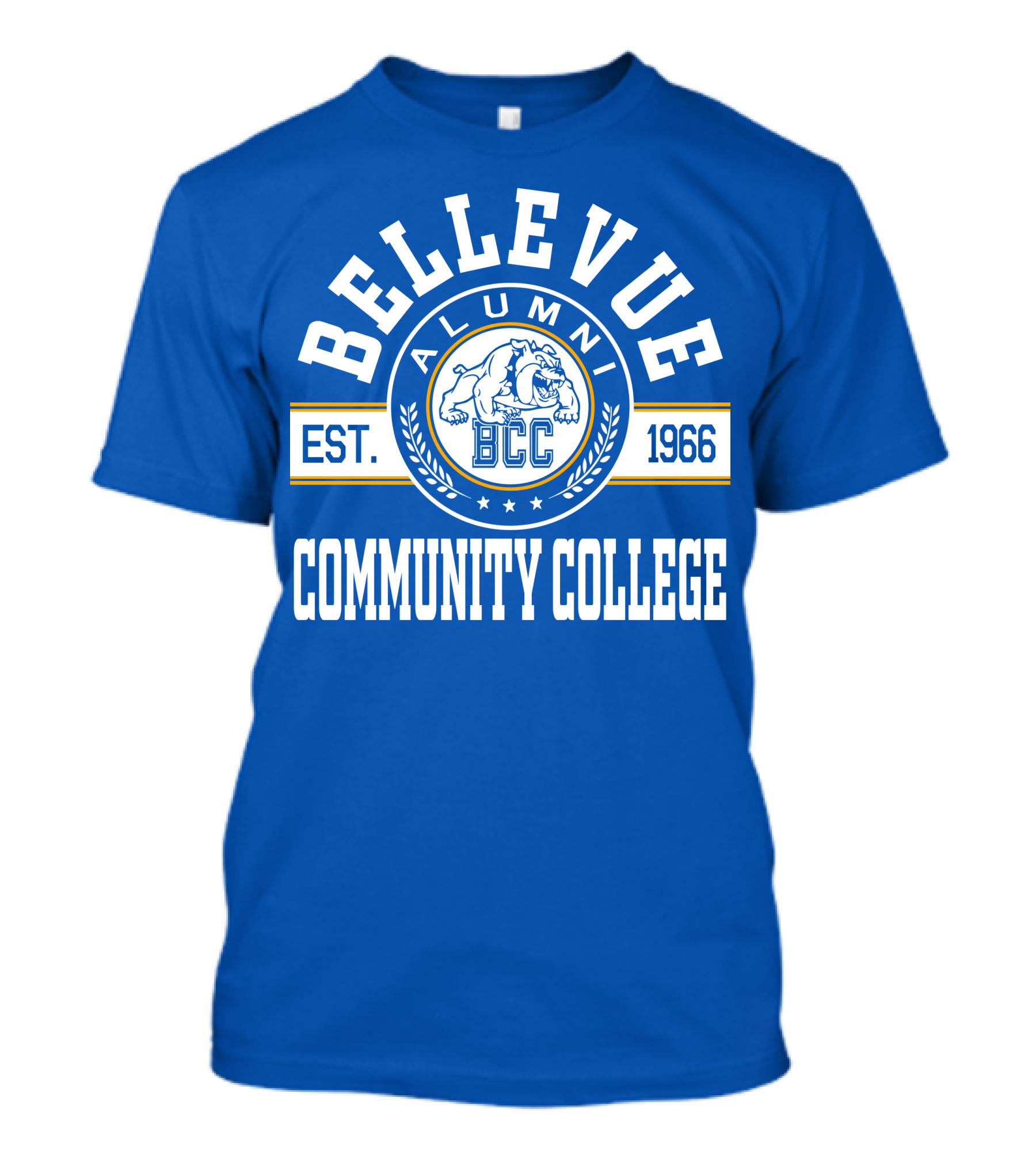 Bellevue Community College Alumni Est. 1966 BCC Bulldog T-Shirt
