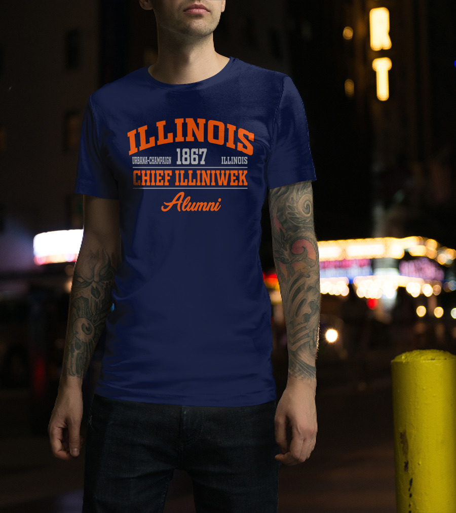 ILLINOIS URBANA-CHAMPAIGN 1867 CHIEF ILLINIWEK ALUMNI T-Shirt