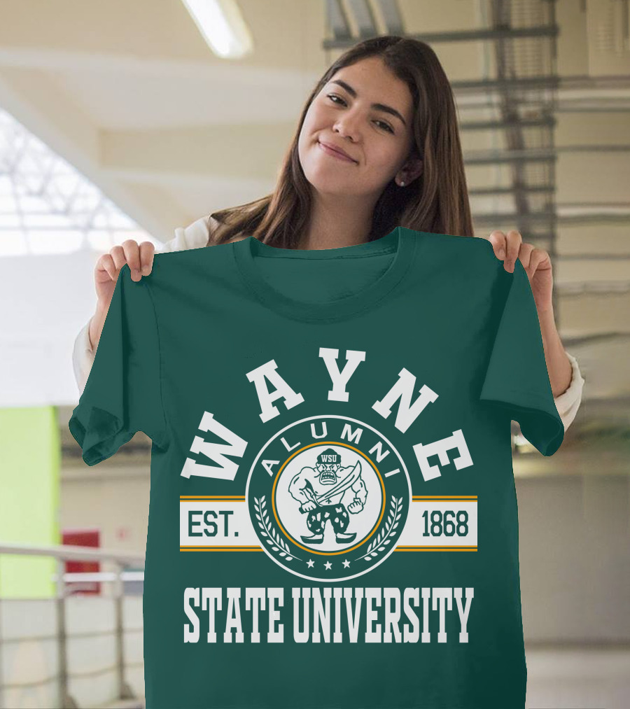 Wayne State University Alumni WSU EST. 1868 T-Shirt