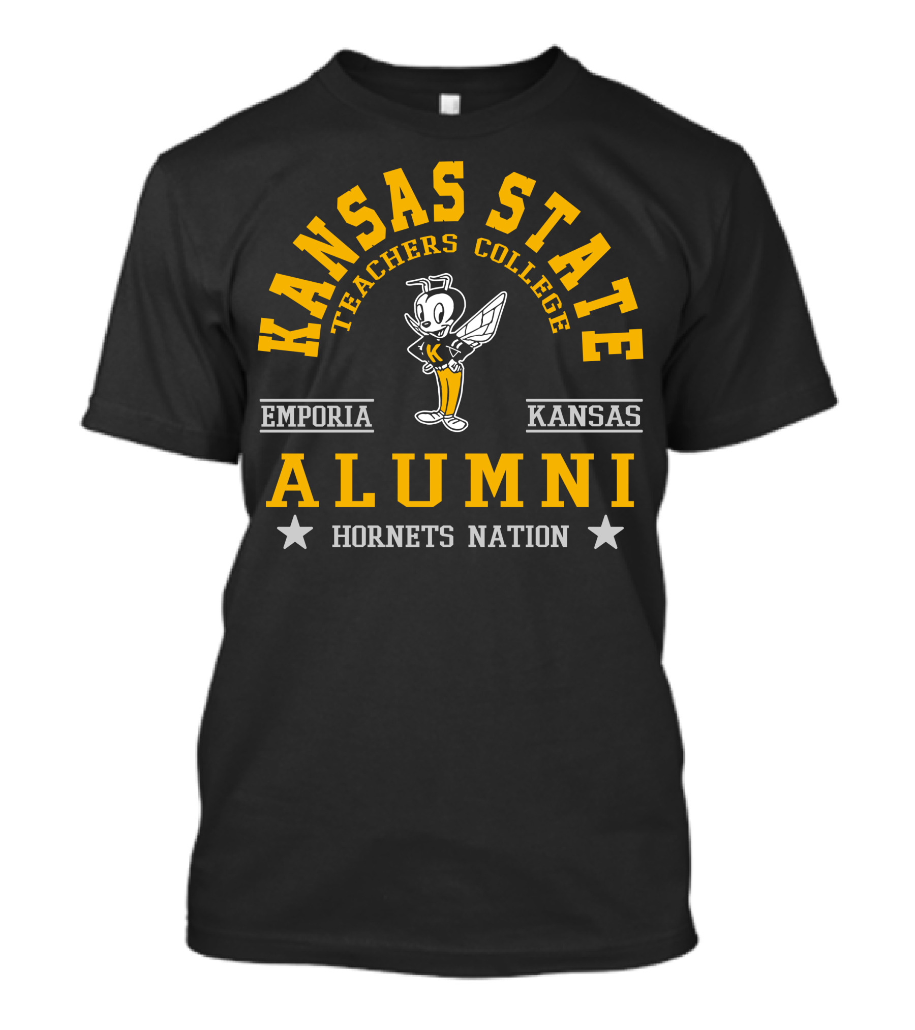 Kansas State Teachers College Emporia Kansas Alumni Hornets Nation T-Shirt
