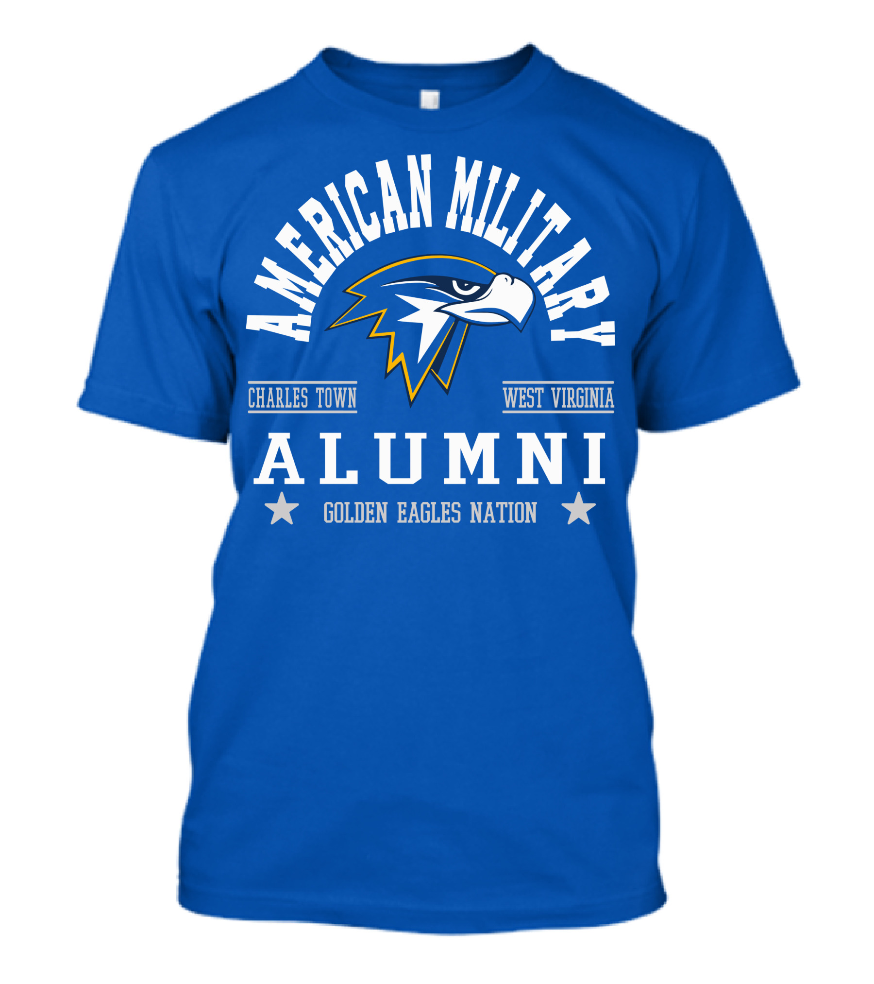 American Military Alumni Golden Eagles Nation Charles Town West Virginia T-Shirt