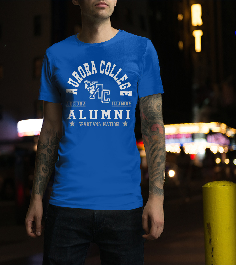 Aurora College Alumni Spartans Nation Aurora Illinois T-Shirt