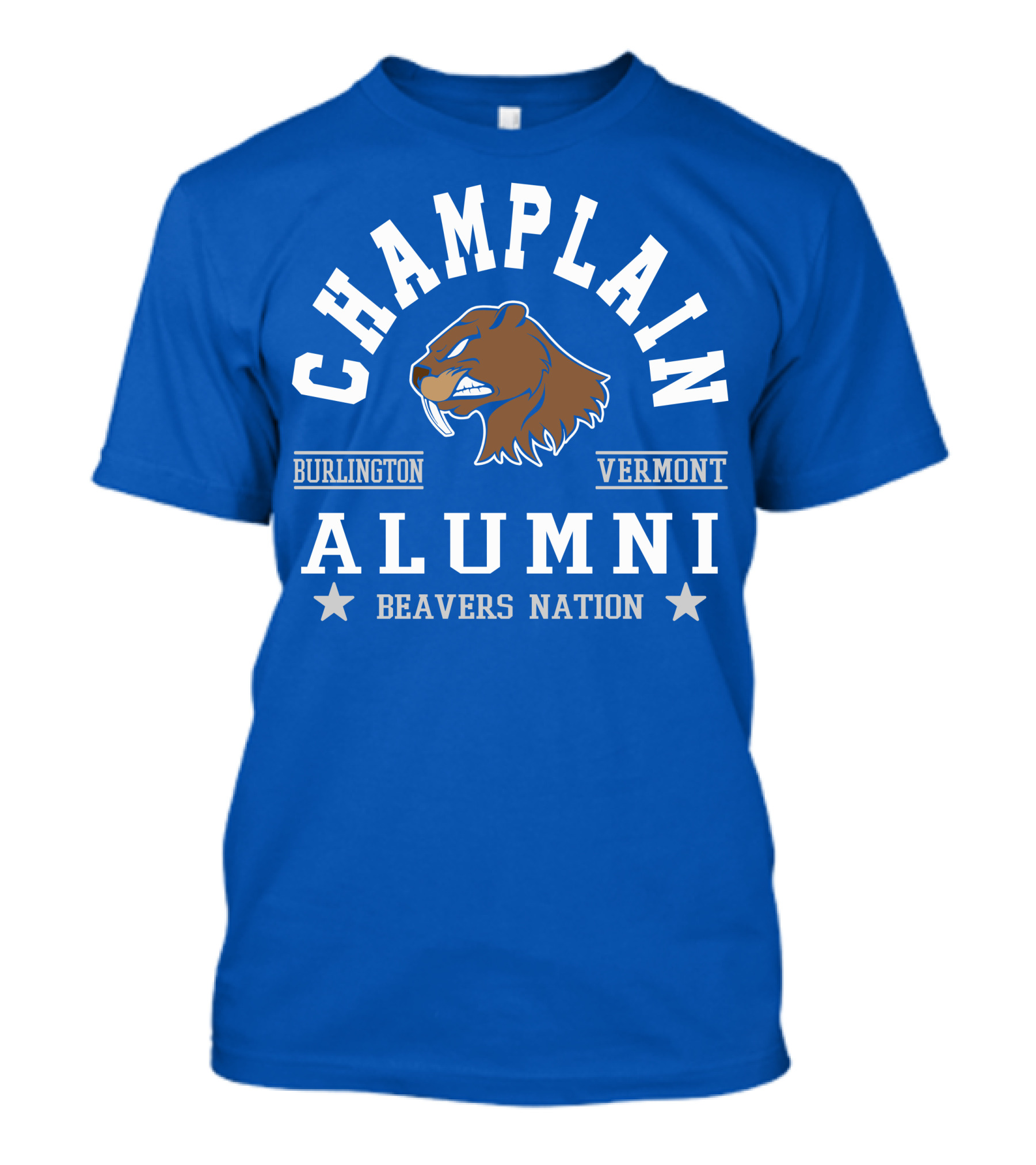 Champlain College Burlington Vermont Alumni Beavers Nation T-Shirt