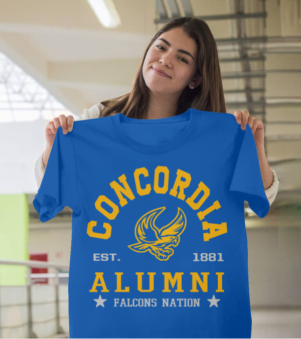 Concordia Alumni Falcons Nation Est. 1881 T-Shirt