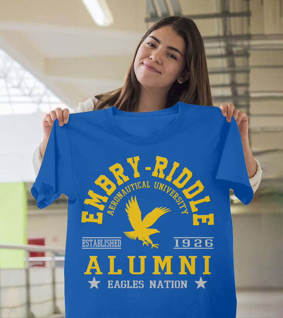 Embry-Riddle Aeronautical University Alumni Eagles Nation Established 1926 T-Shirt
