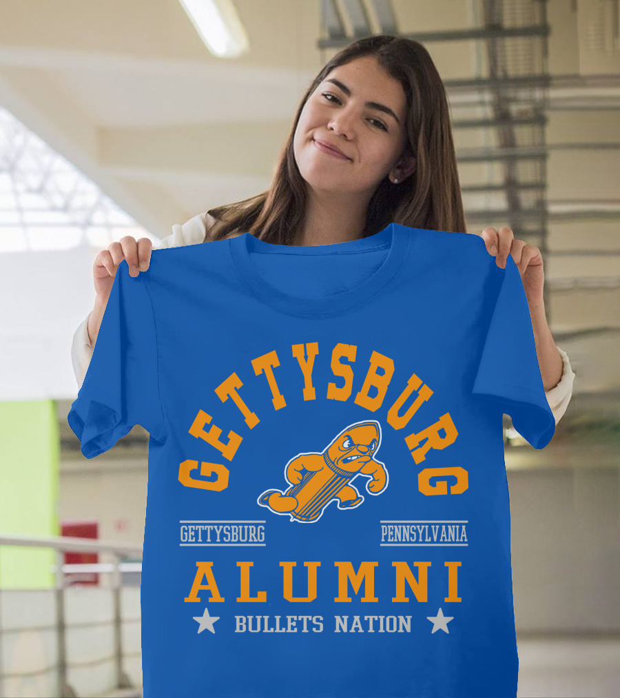 Gettysburg Pennsylvania Alumni Bullets Nation T-Shirt