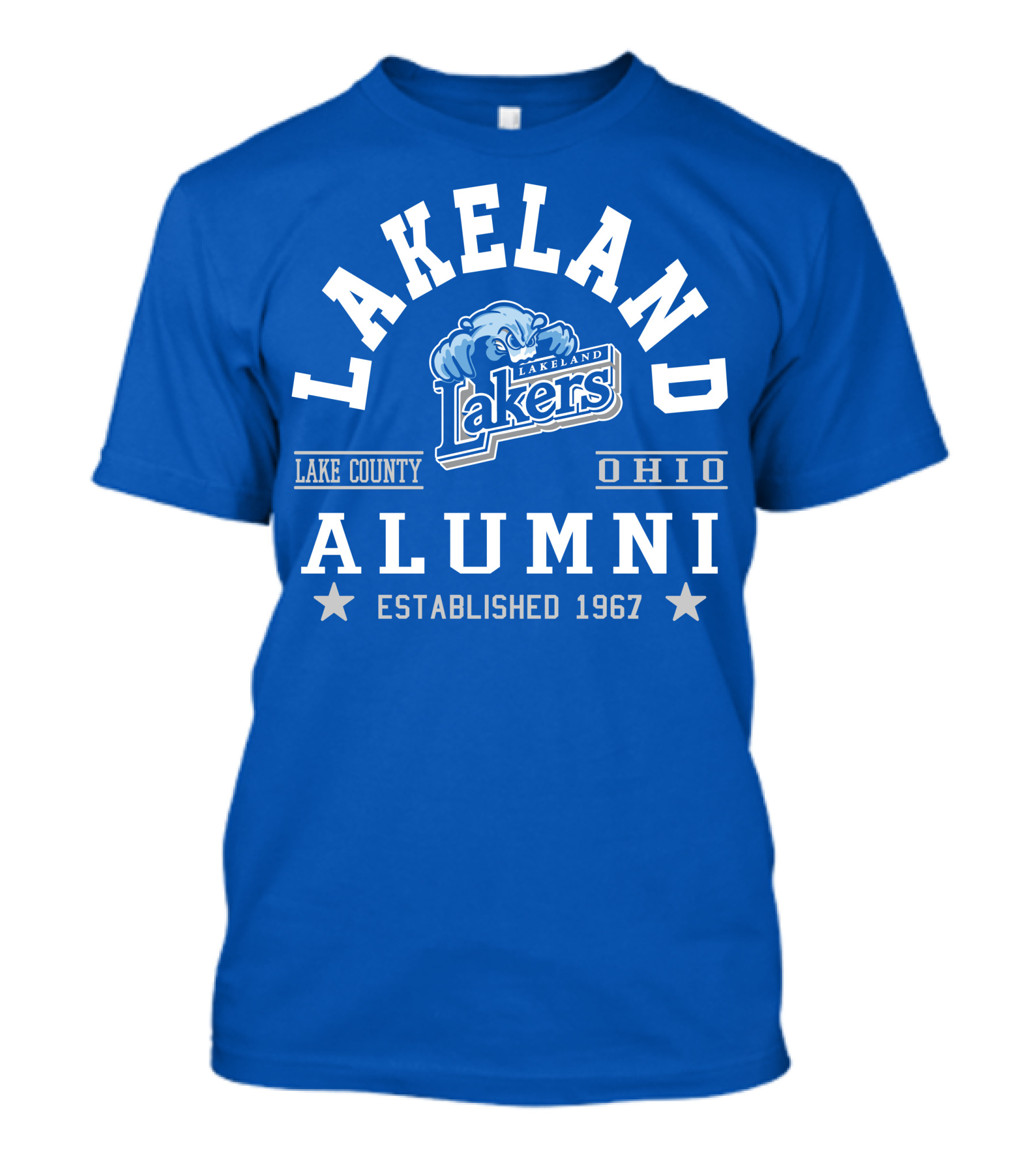 Lakeland Lakers Alumni Lake County Ohio Established 1967 T-Shirt
