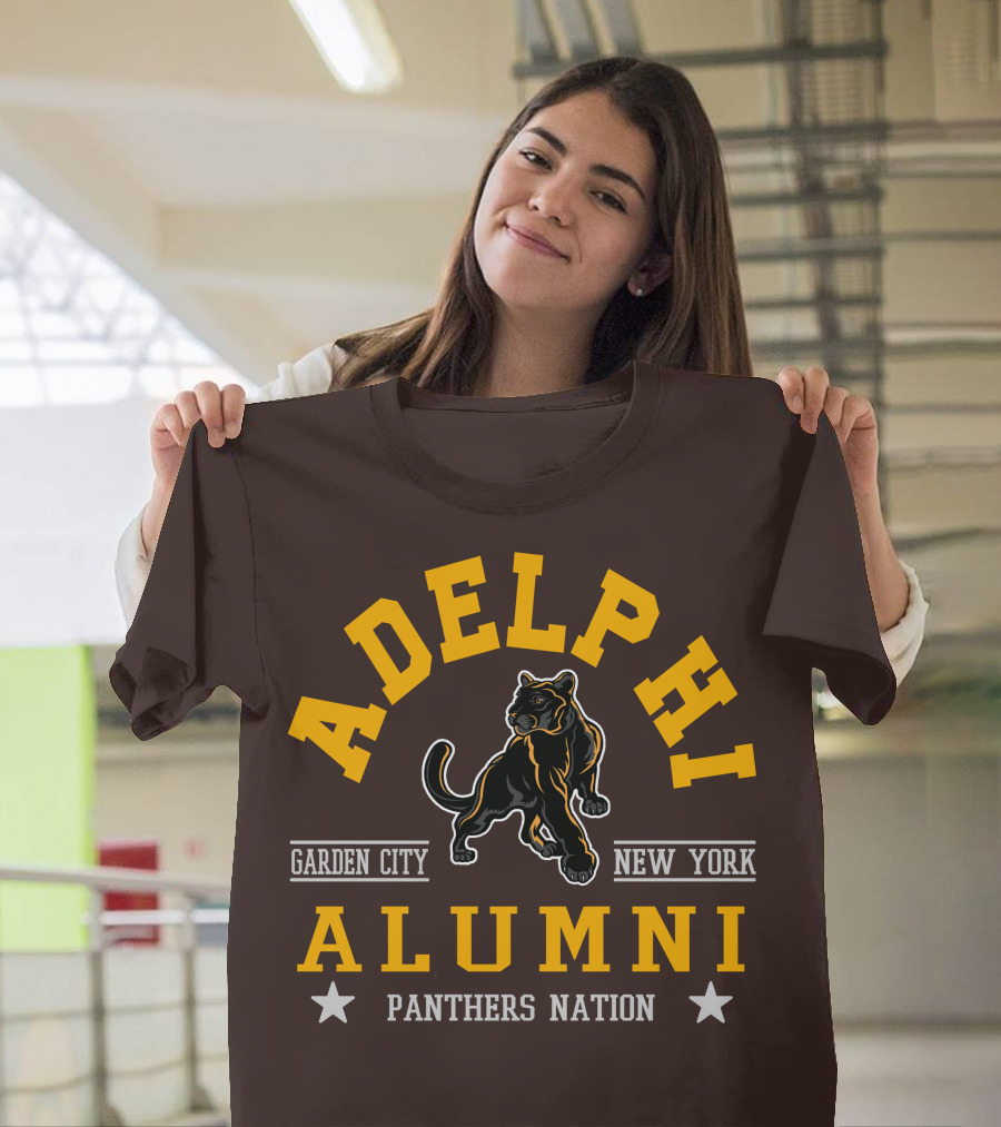 Adelphi Alumni Garden City New York Panthers Nation T-Shirt