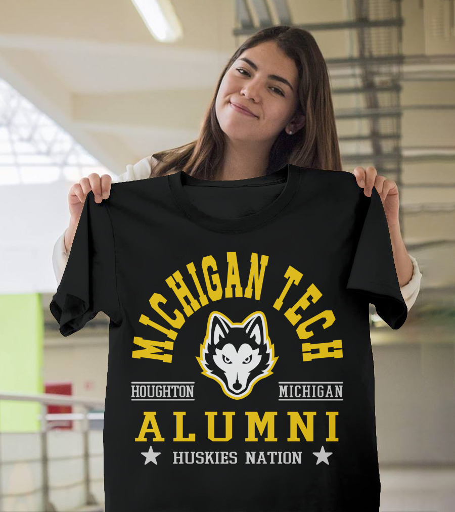 Michigan Tech Alumni Houghton Michigan Huskies Nation T-Shirt
