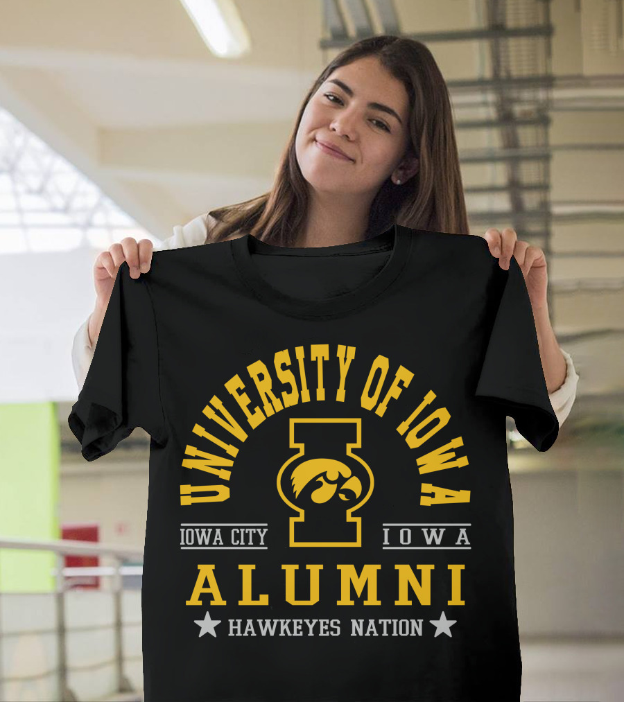 University of Iowa Alumni Iowa City Hawkeyes Nation T-Shirt