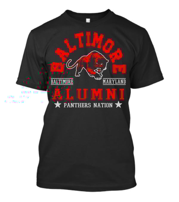 Baltimore Maryland Alumni Panthers Nation T-Shirt