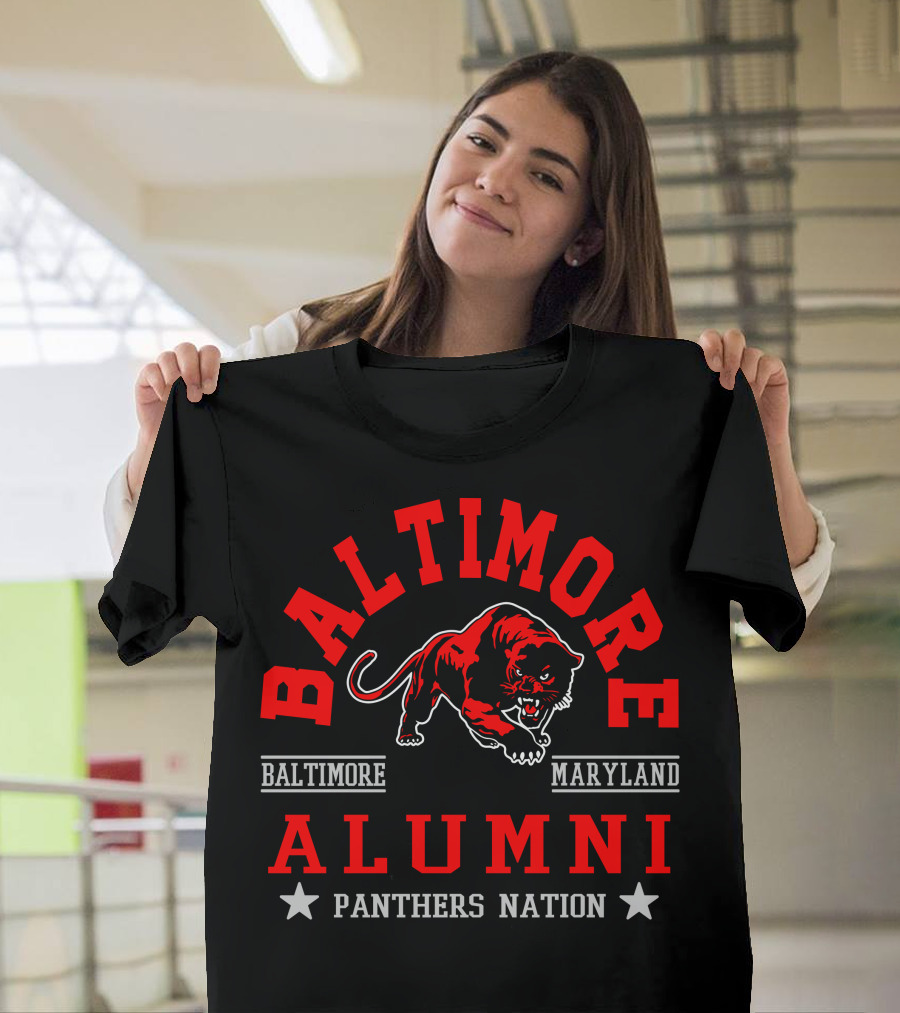Baltimore Maryland Alumni Panthers Nation T-Shirt