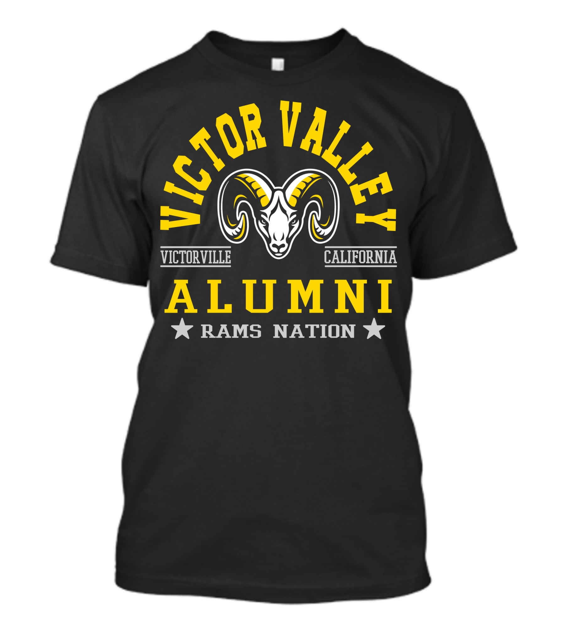 Victor Valley Alumni Victorville California Rams Nation T-Shirt
