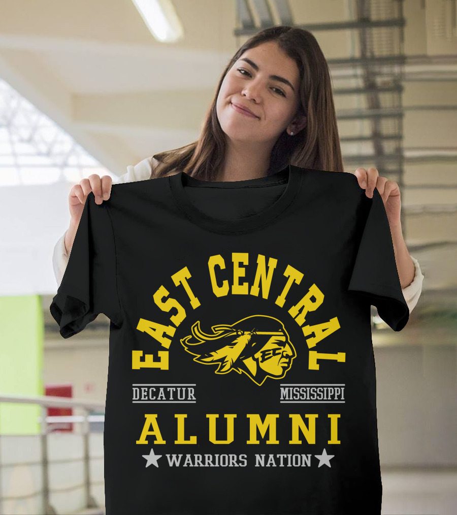 East Central College Alumni Warriors Nation Decatur Mississippi T-Shirt