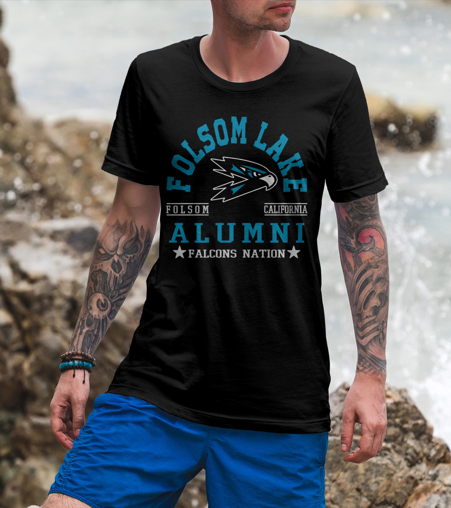 Folsom Lake College Alumni Falcons Nation California T-Shirt