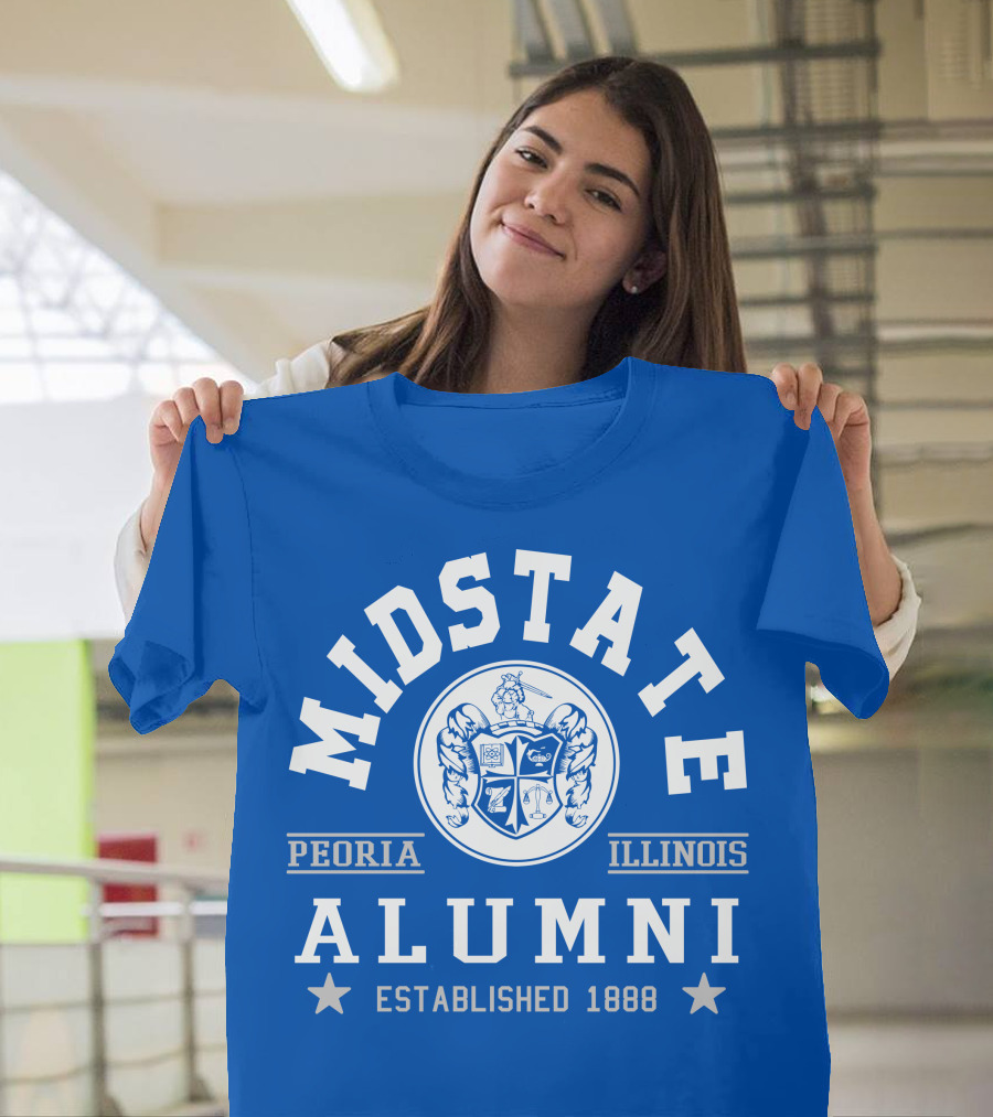 Midstate College Alumni Peoria Illinois Established 1888 T-Shirt