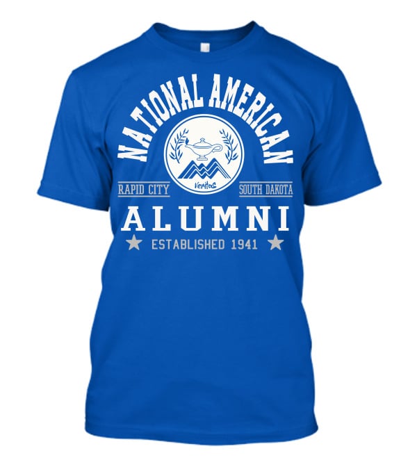 National American University Alumni Rapid City South Dakota Established 1941 T-Shirt