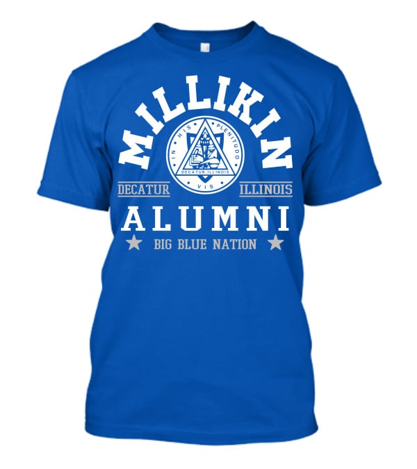 Millikin Alumni Decatur Illinois Big Blue Nation T-Shirt