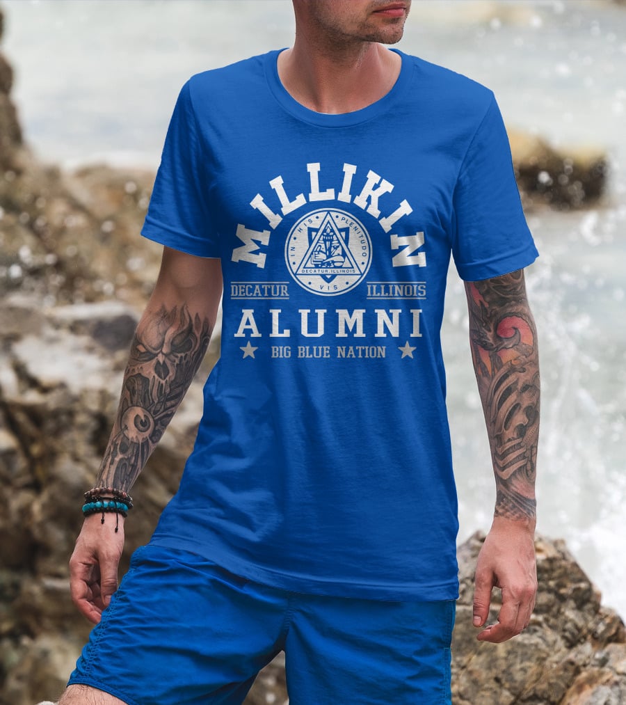 Millikin Alumni Decatur Illinois Big Blue Nation T-Shirt