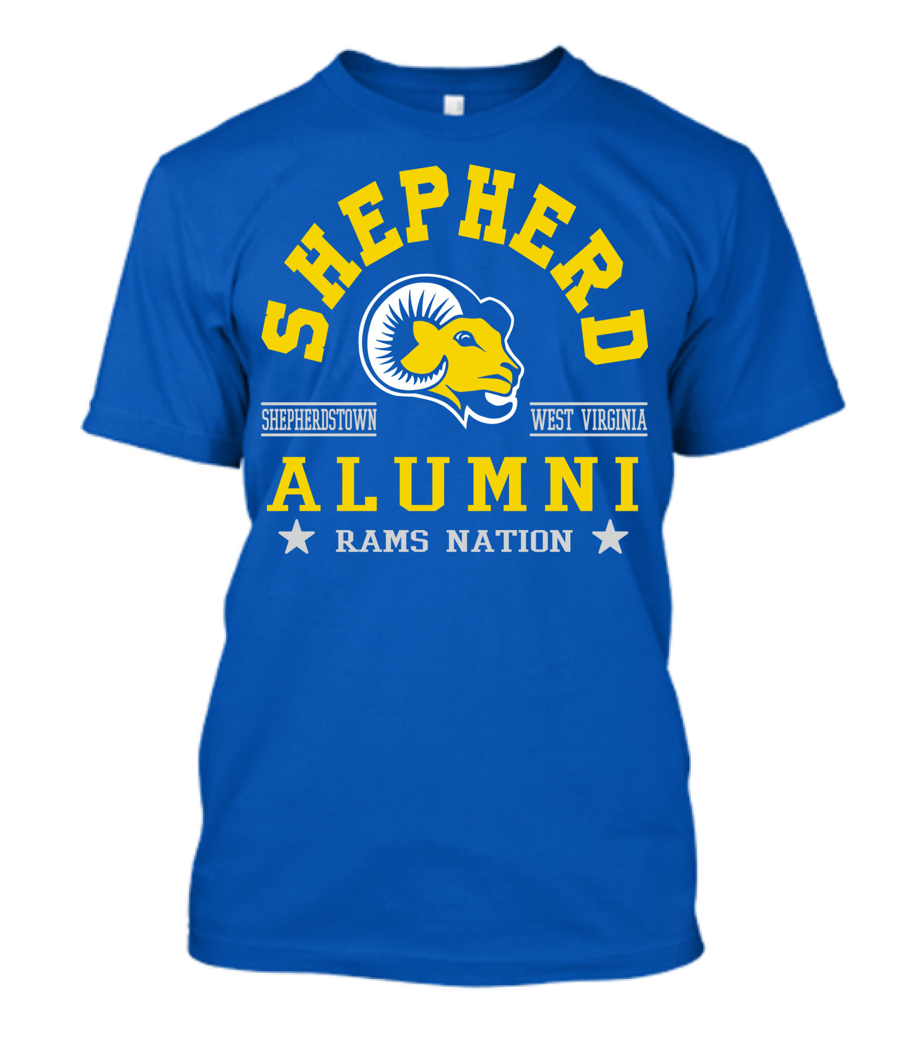 Shepherd Alumni Shepherdstown West Virginia Rams Nation T-Shirt