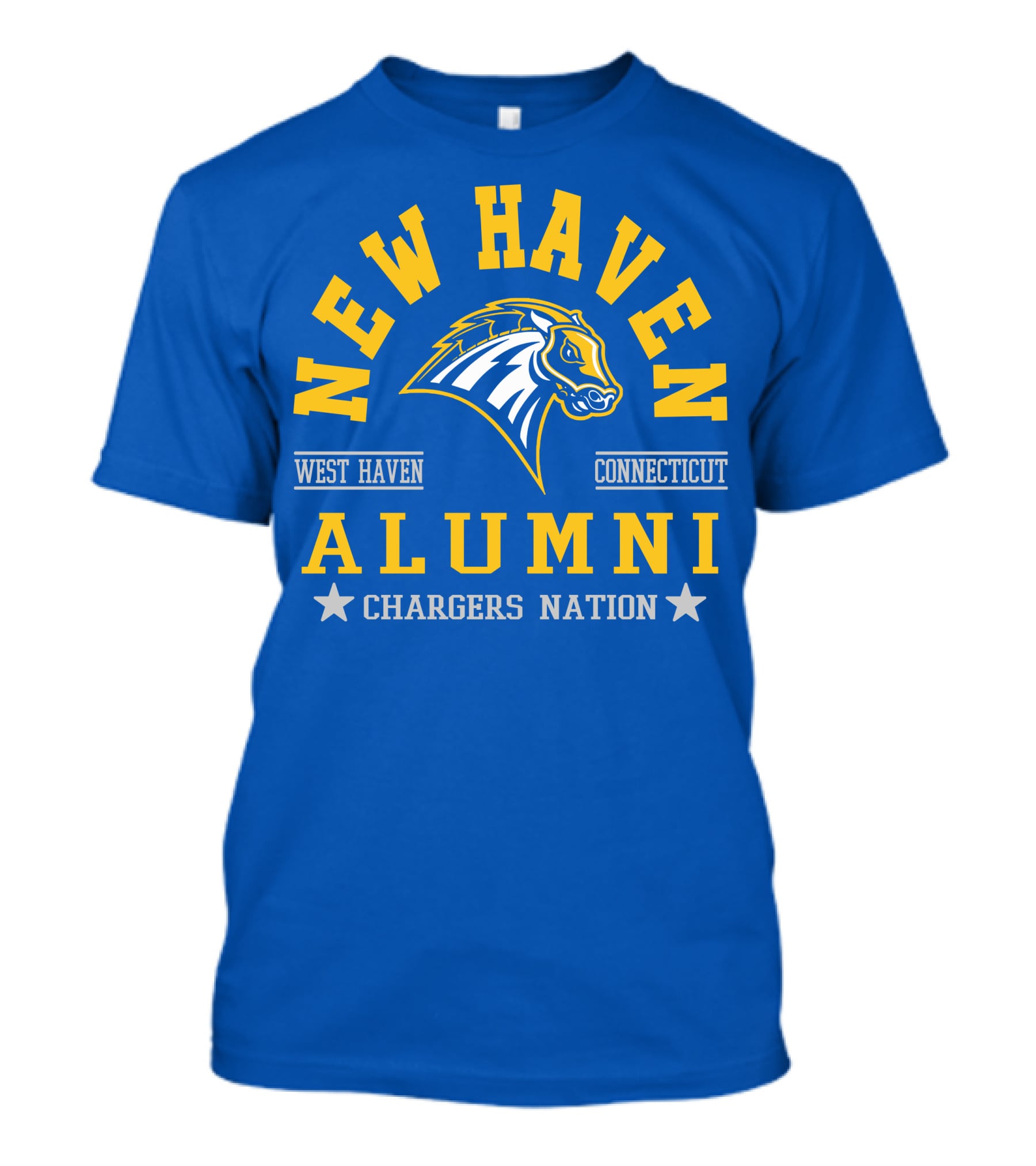 New Haven West Haven Connecticut Alumni Chargers Nation T-Shirt