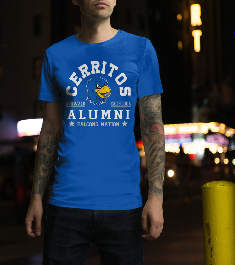 Cerritos Norwalk California Alumni Falcons Nation T-Shirt