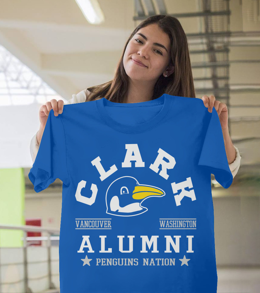 Clark College Vancouver Washington Alumni Penguins Nation T-Shirt