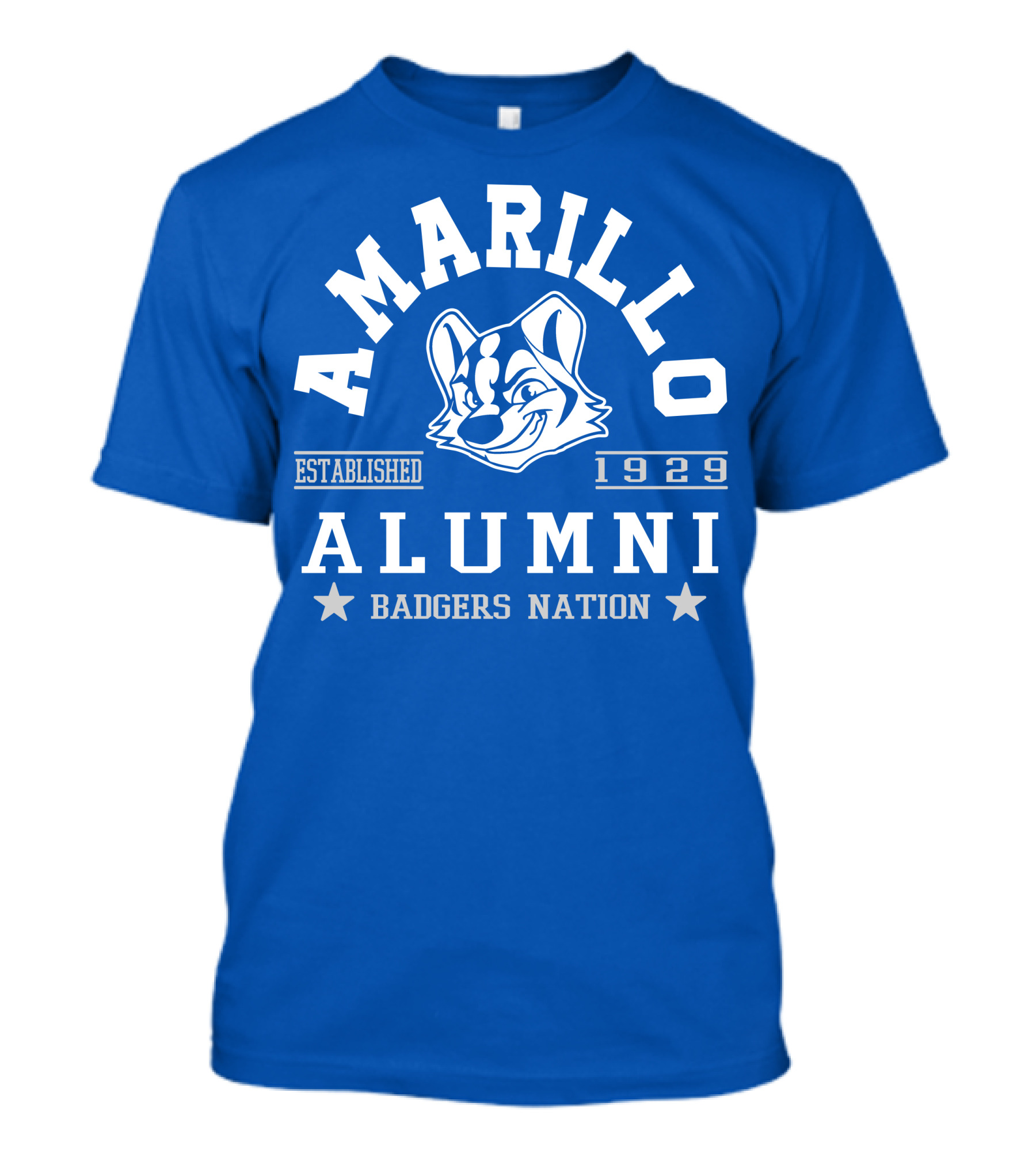 Amarillo Alumni Badgers Nation Established 1929 T-Shirt