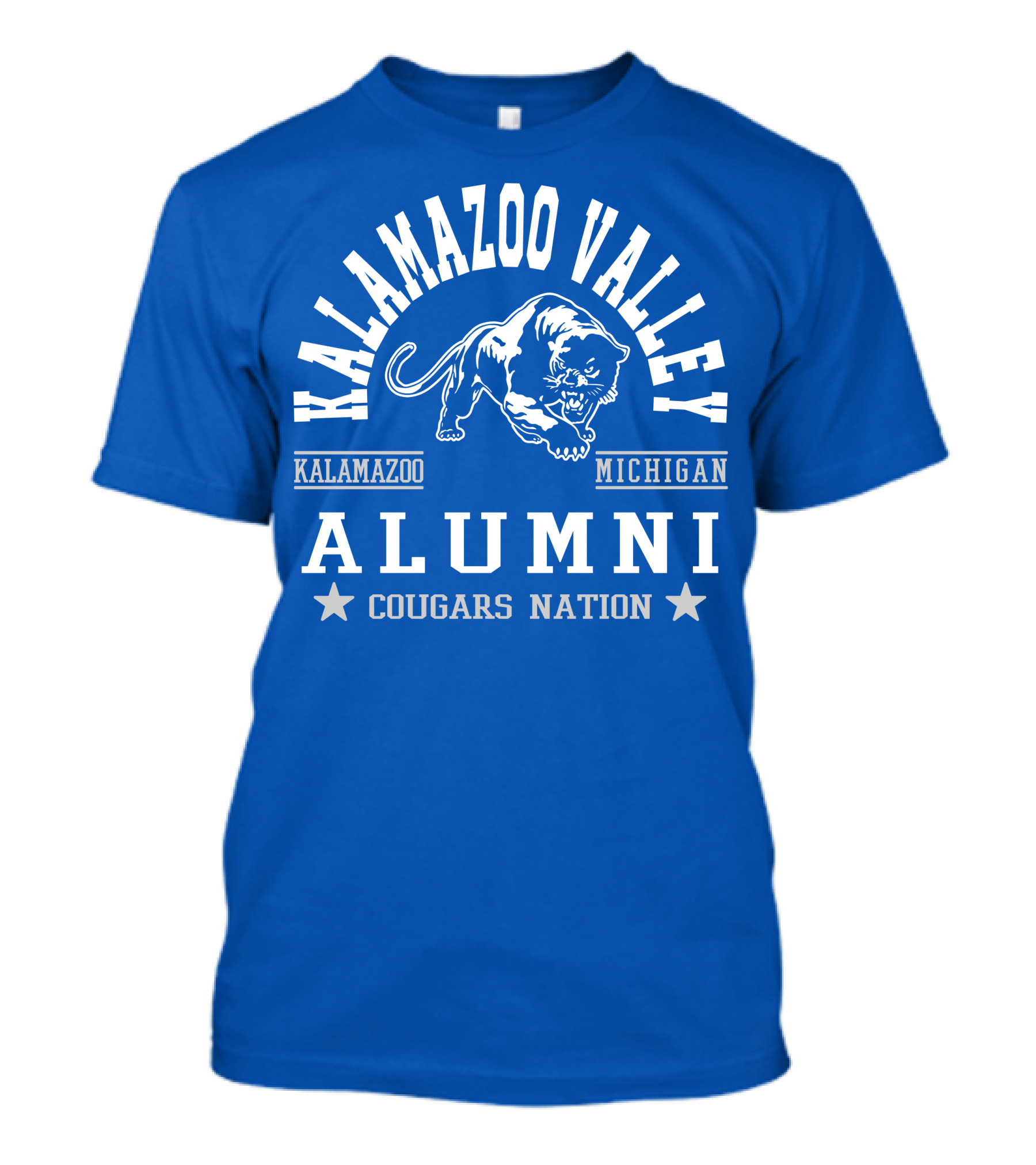 Kalamazoo Valley Alumni Cougars Nation Michigan T-Shirt
