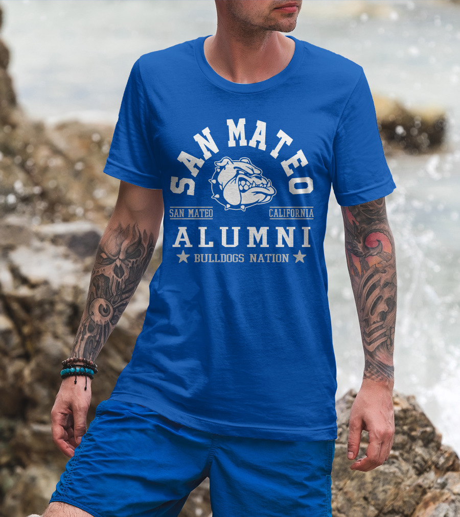 San Mateo California Alumni Bulldogs Nation T-Shirt