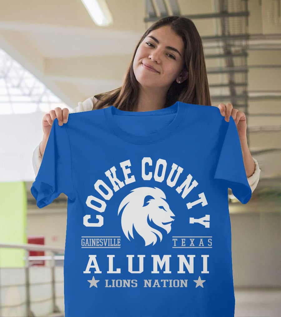 Cooke County College Alumni Gainesville Texas Lions Nation T-Shirt