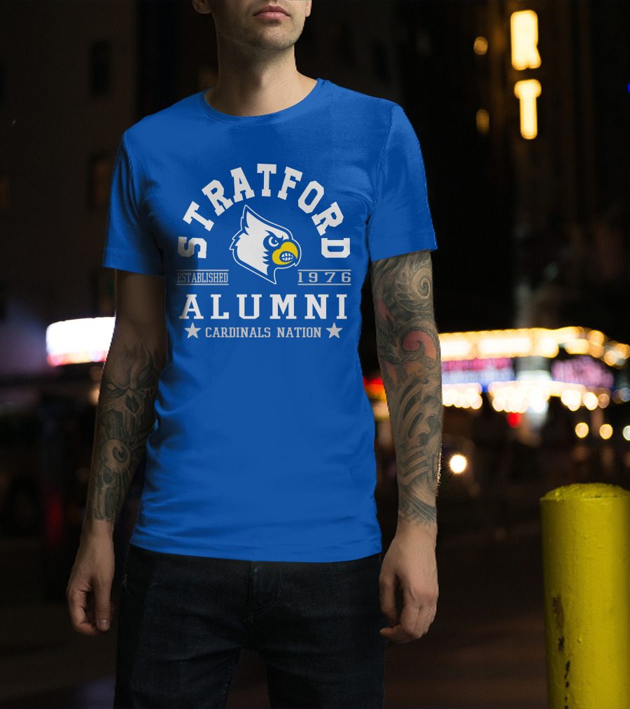 Stratford Alumni Cardinals Nation Established 1976 T-Shirt
