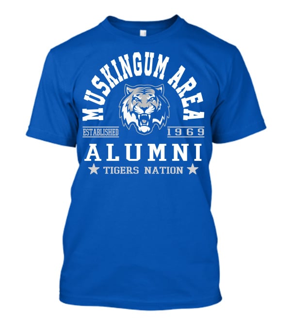 Muskingum Area Alumni Tigers Nation Established 1969 T-Shirt