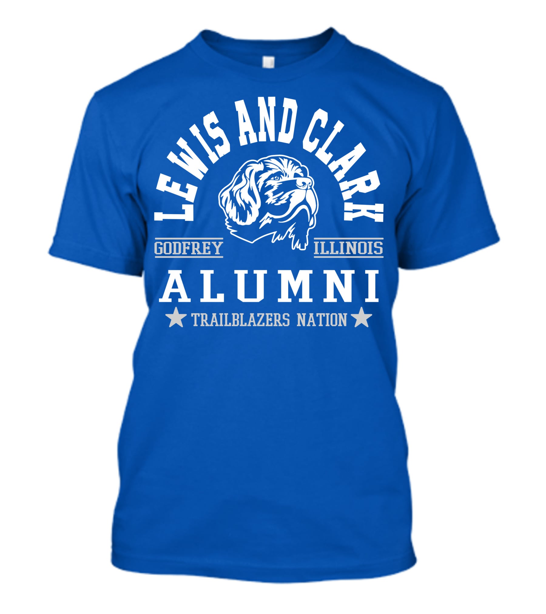 Lewis And Clark Godfrey Illinois Alumni Trailblazers Nation T-Shirt