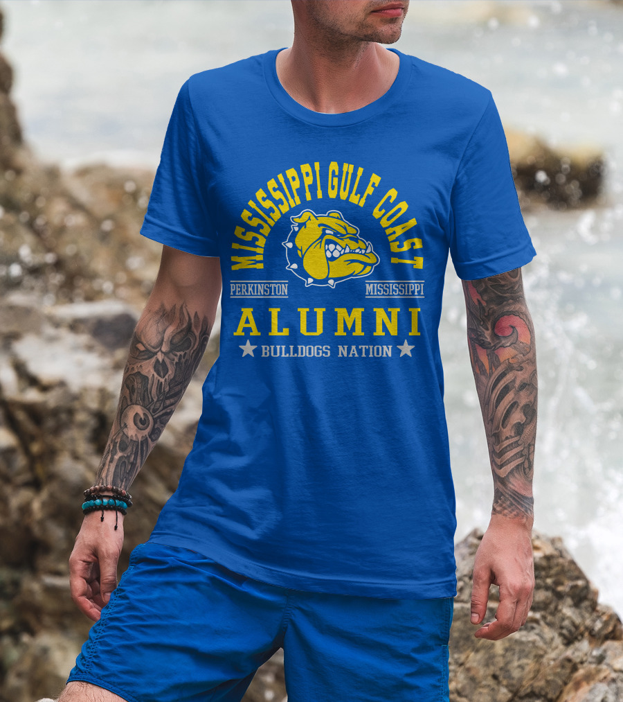 Mississippi Gulf Coast Alumni Bulldogs Nation Perkinston Mississippi T-Shirt
