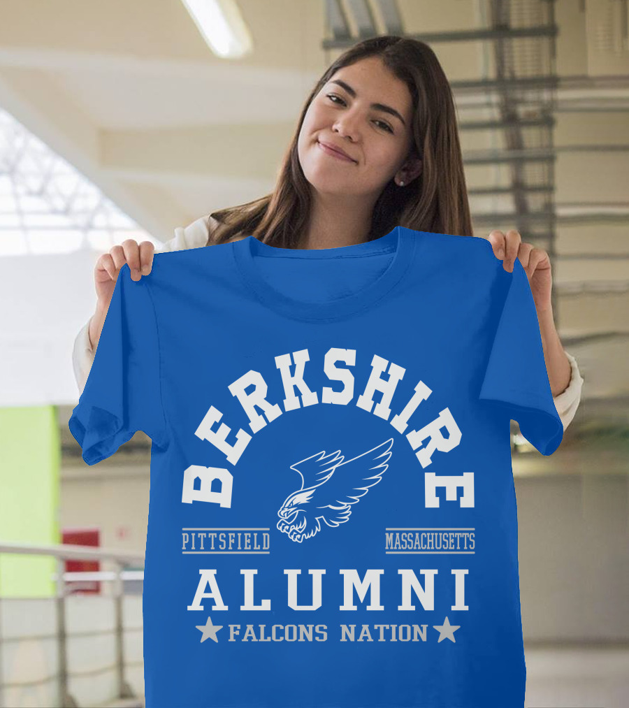 Berkshire Pittsfield Massachusetts Alumni Falcons Nation T-Shirt