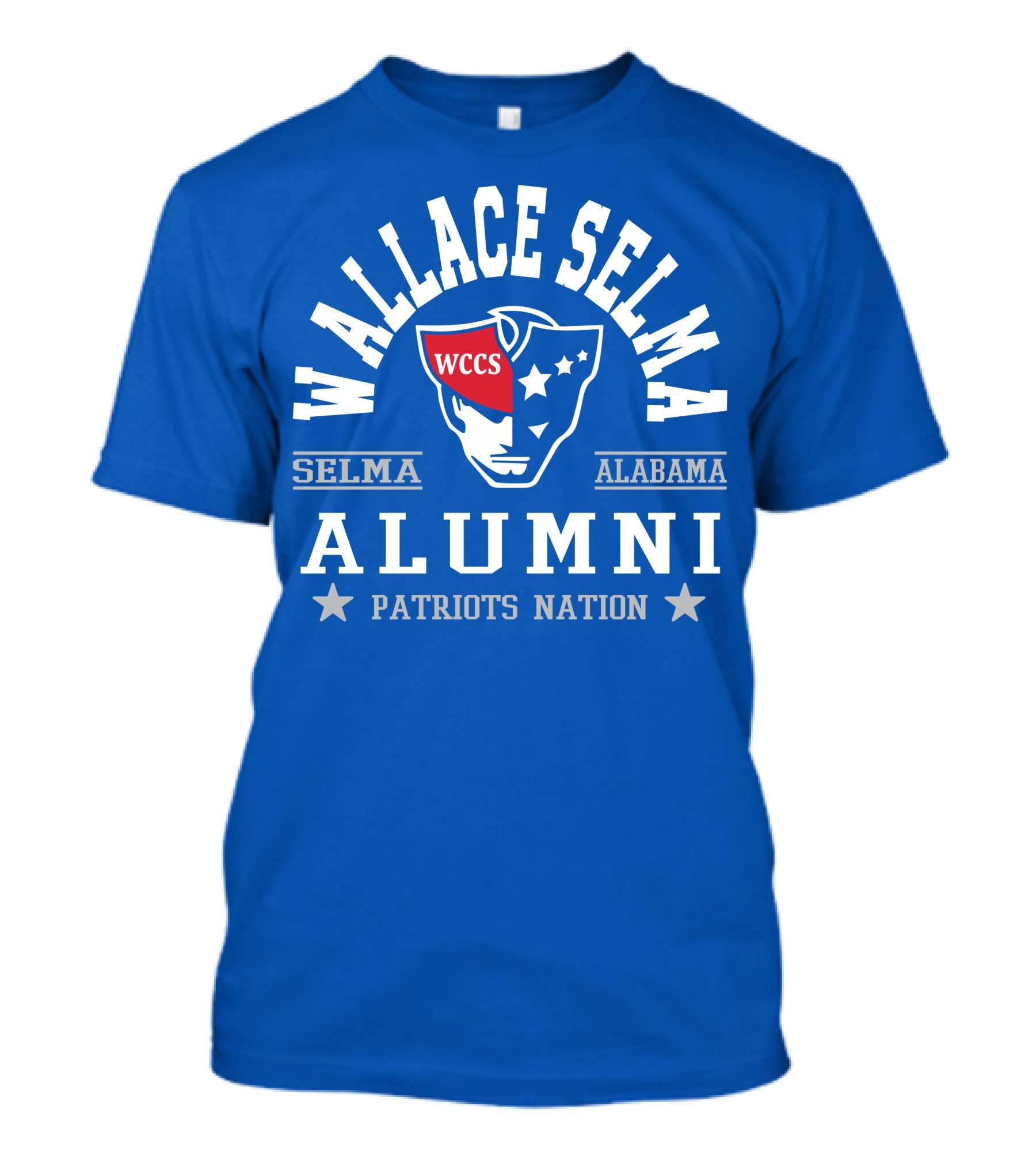 Wallace Selma Alabama Alumni Patriots Nation WCCS T-Shirt