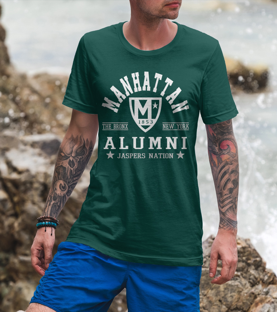 Manhattan 1853 The Bronx New York Alumni Jaspers Nation T-Shirt