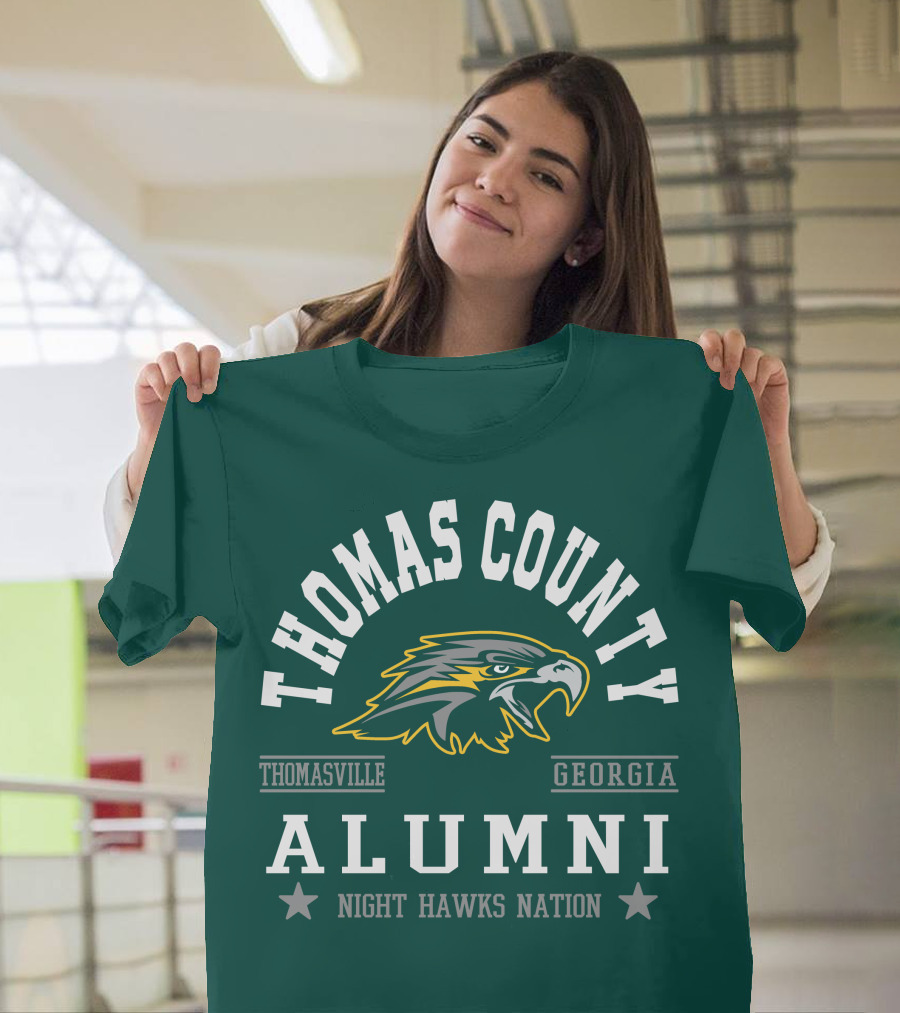 Thomas County Alumni Night Hawks Nation Thomasville Georgia T-Shirt