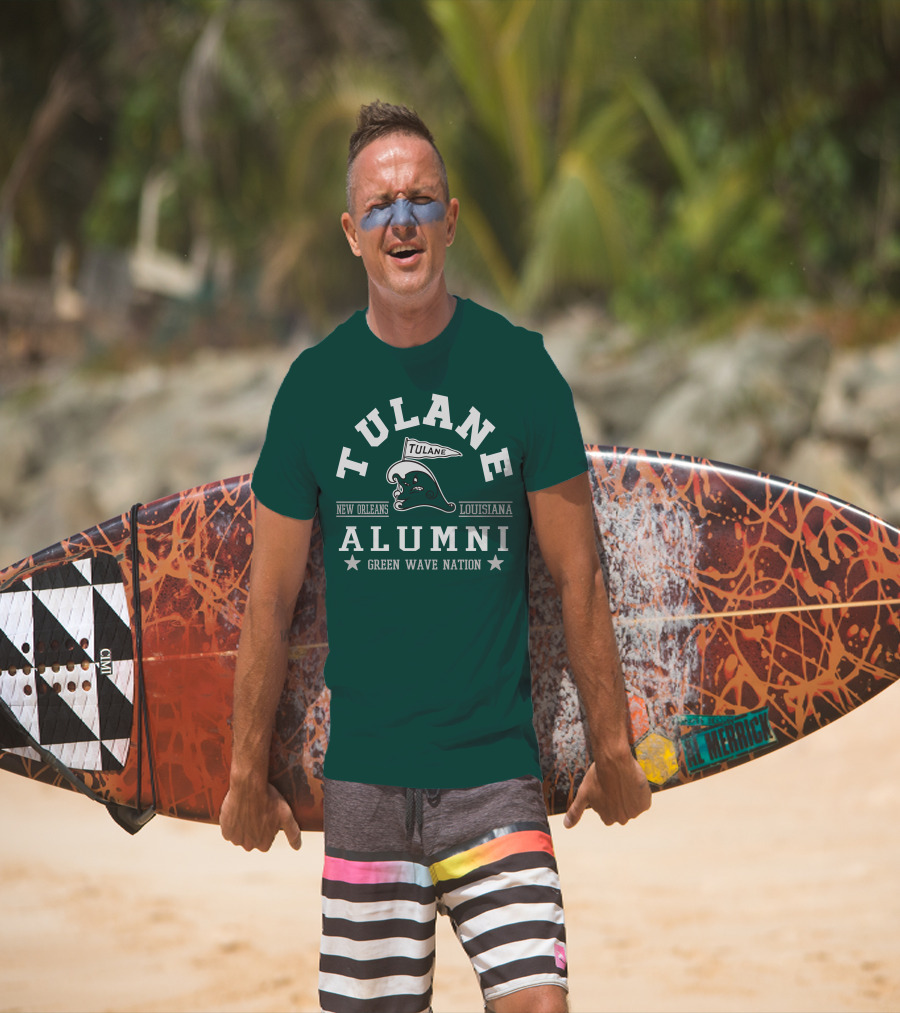 Tulane Alumni Logo New Orleans Louisiana Green Wave Nation T-Shirt