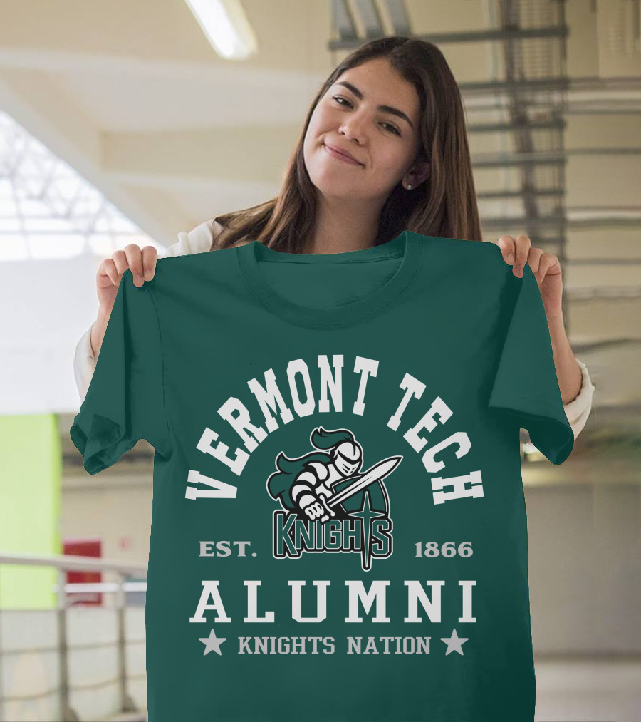Vermont Tech Knights Alumni Est. 1866 Knights Nation T-Shirt