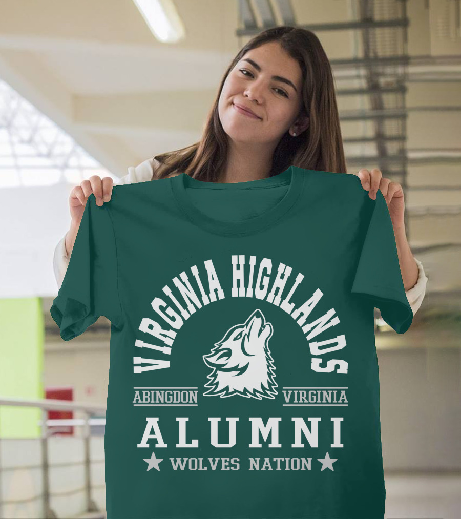 Virginia Highlands Abingdon Virginia Alumni Wolves Nation T-Shirt