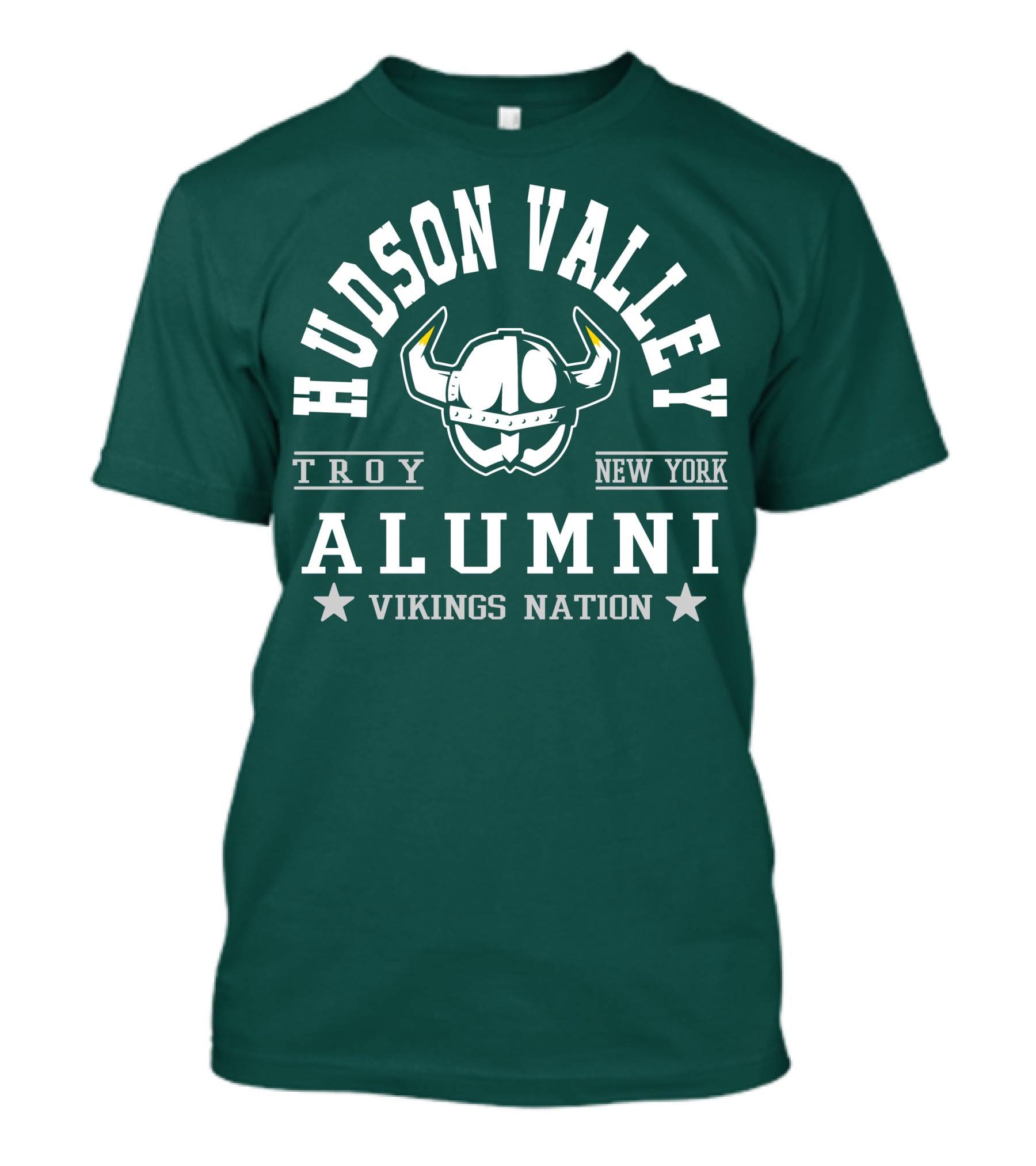 Hudson Valley Troy New York Alumni Vikings Nation T-Shirt