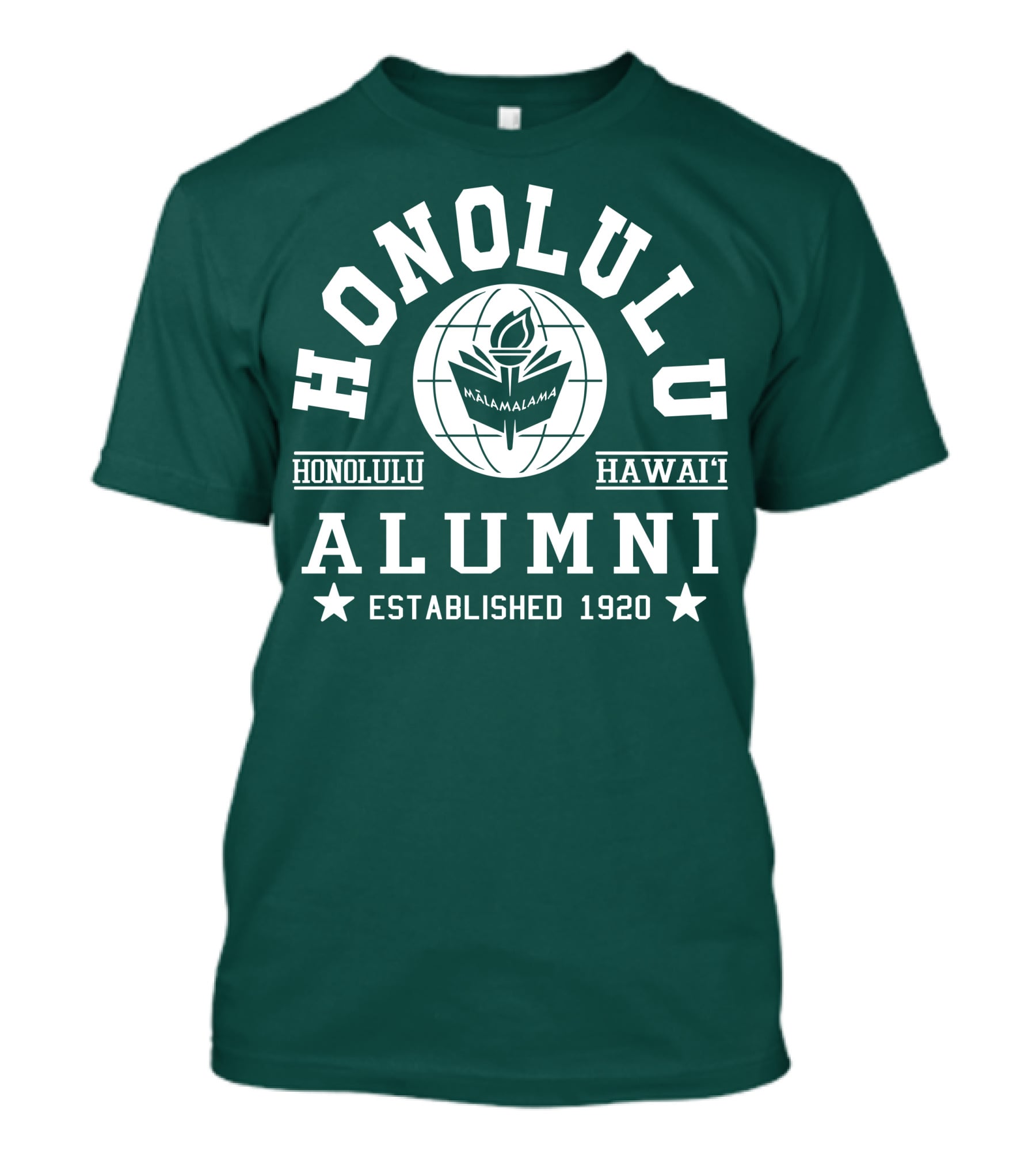 Honolulu Hawai'i Alumni Mālamalama Established 1920 T-Shirt