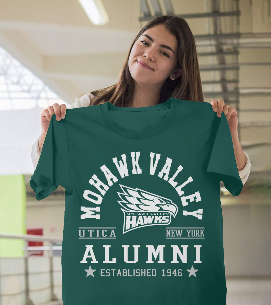 Mohawk Valley Hawks Alumni Utica New York Established 1946 T-Shirt