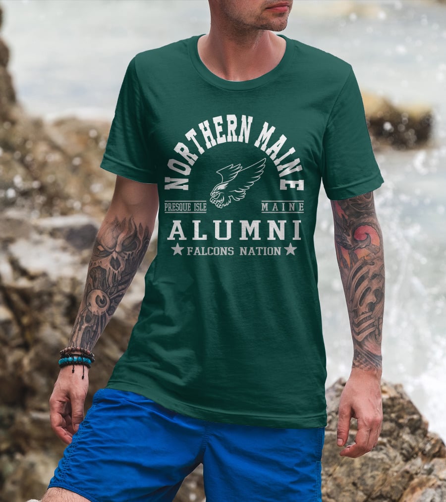 Northern Maine Alumni Presque Isle Falcons Nation T-Shirt