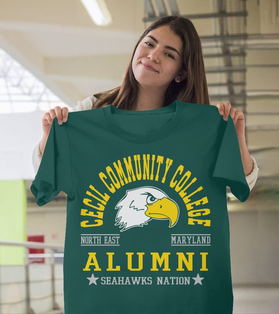 Cecil Community College Alumni Seahawks Nation North East Maryland T-Shirt