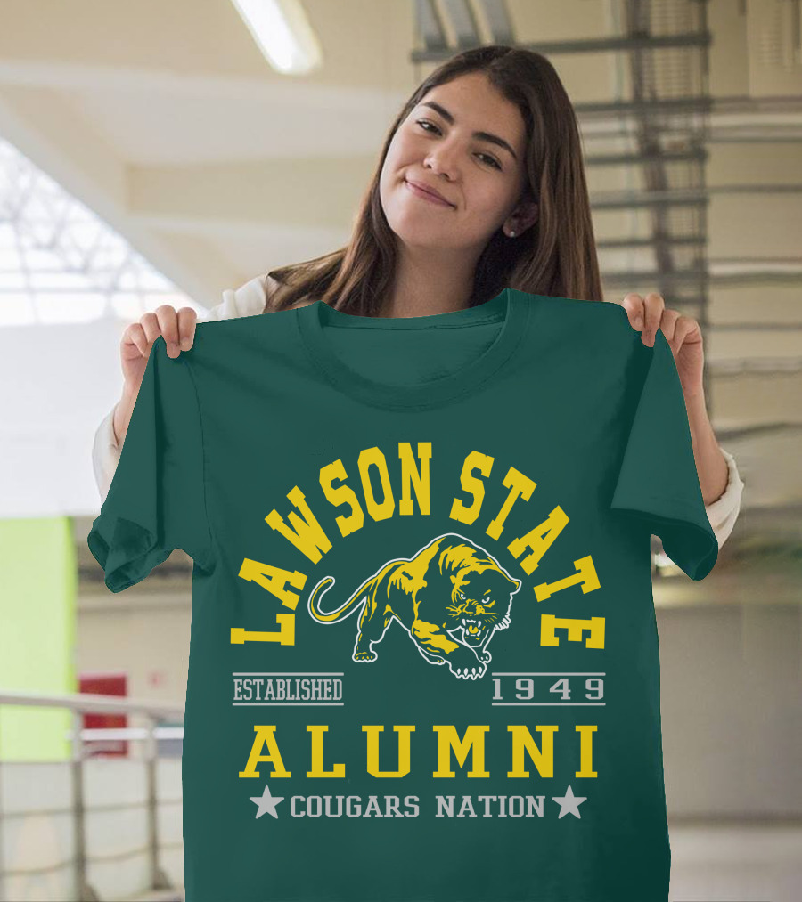 Lawson State Alumni Cougars Nation Established 1949 T-Shirt